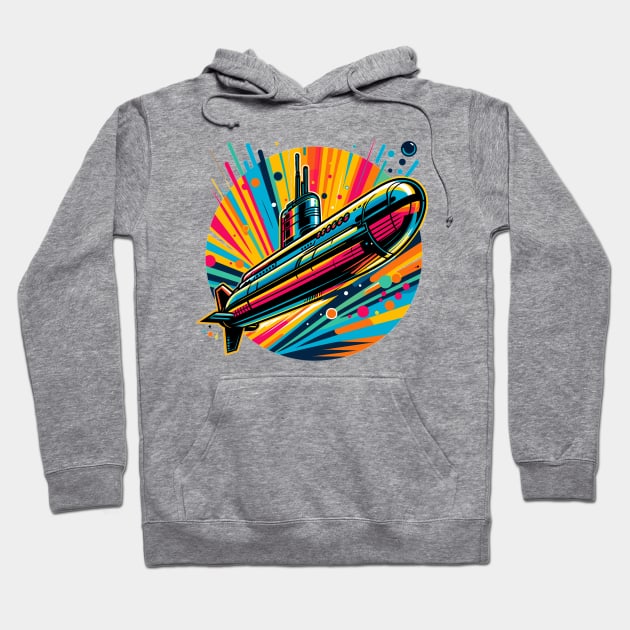 Submarine Hoodie by Vehicles-Art